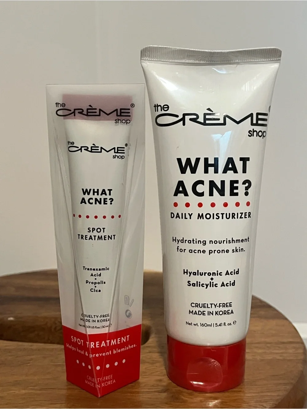 The Crème Shop What Acne? Daily Moisturizer & Spot Treatment Bundle